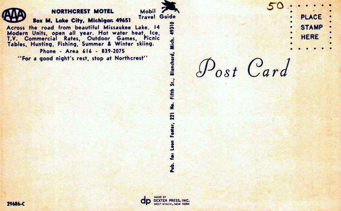 Northcrest Motel - Old Postcard And Promos (newer photo)